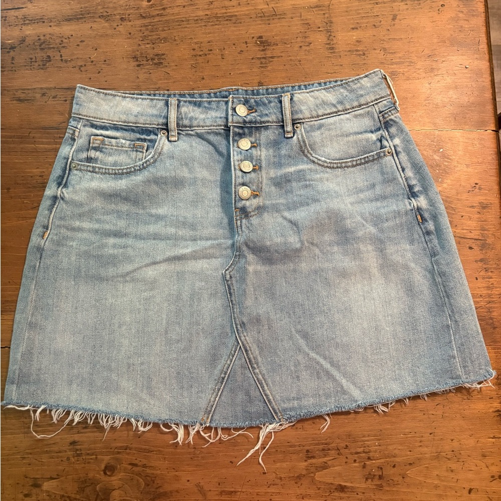 Old Navy Light Blue Denim Mini Skirt